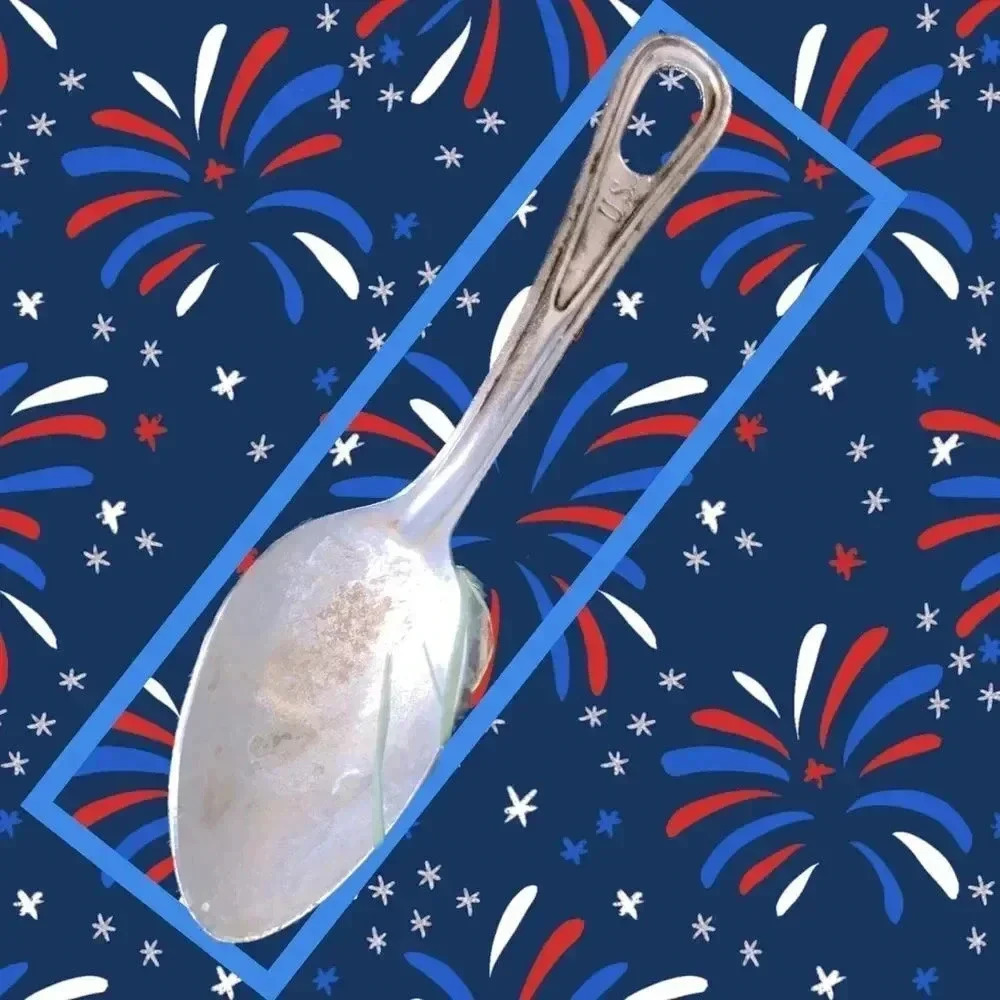 Vintage 1940s Army mess spoon​​​